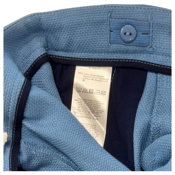 CARREMENT BEAU - SHORT - BLUE COTTON - NEW WITH TAG - Picture 4 of 4